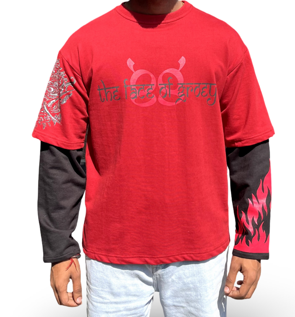KIRTI MUKH oversized doctor sleeve Tshirt